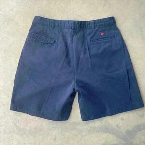 Polo golf pleated front navy shorts